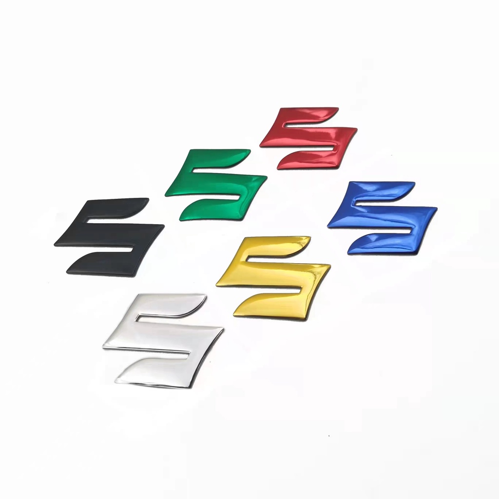 Miếng Dán logo suzuki Bằng Nhôm Trang Trí Xe Hơi