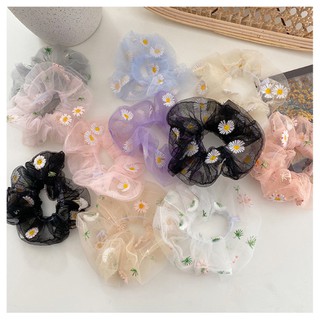 Dây Buộc Tóc Hoa Cúc Scrunchies
