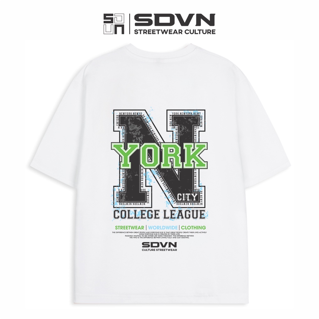 Áo Thun Cotton Unisex Nam Nữ SDVN N York