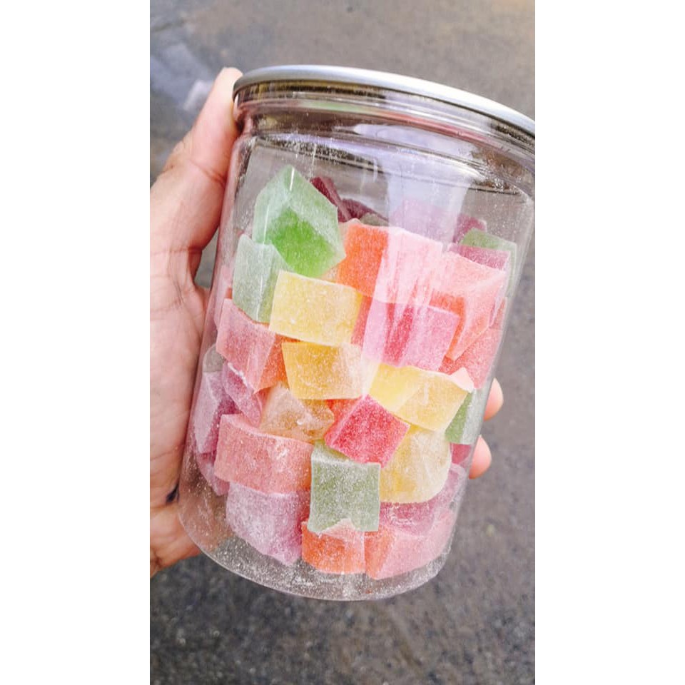 hủ PET-300gr kẹo dẻo trái cây đà lạt
