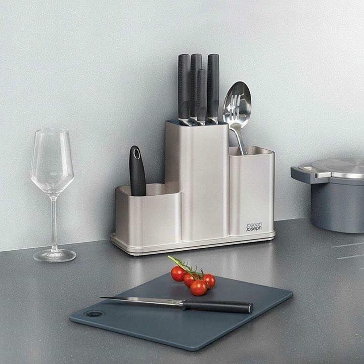 Set dụng cụ da năng inox kèm thớt Joseph Joseph [NHẬP ĐỨC]