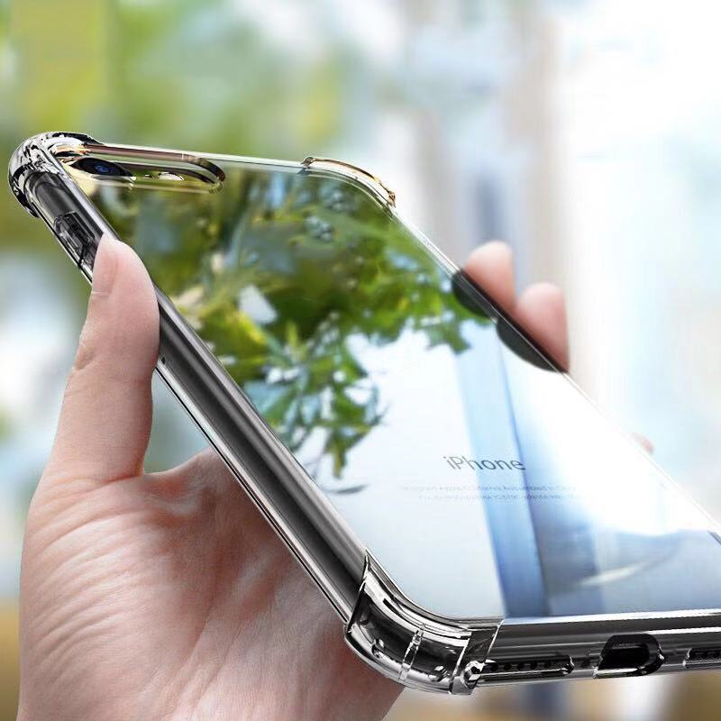 Ốp lưng nhựa mềm trong suốt cho Compatible for iPhone X SE 6 6S 7 8 Plus iPhone 11 12 Pro Max 12Mini