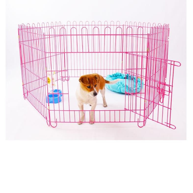 Hanpet.GV- Quây chó sơn tính điện- Hàng rào 6 tấm 60x63- cũi chó - 501