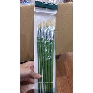 Bộ cọ vẽ đầu oval lông lợn XDT