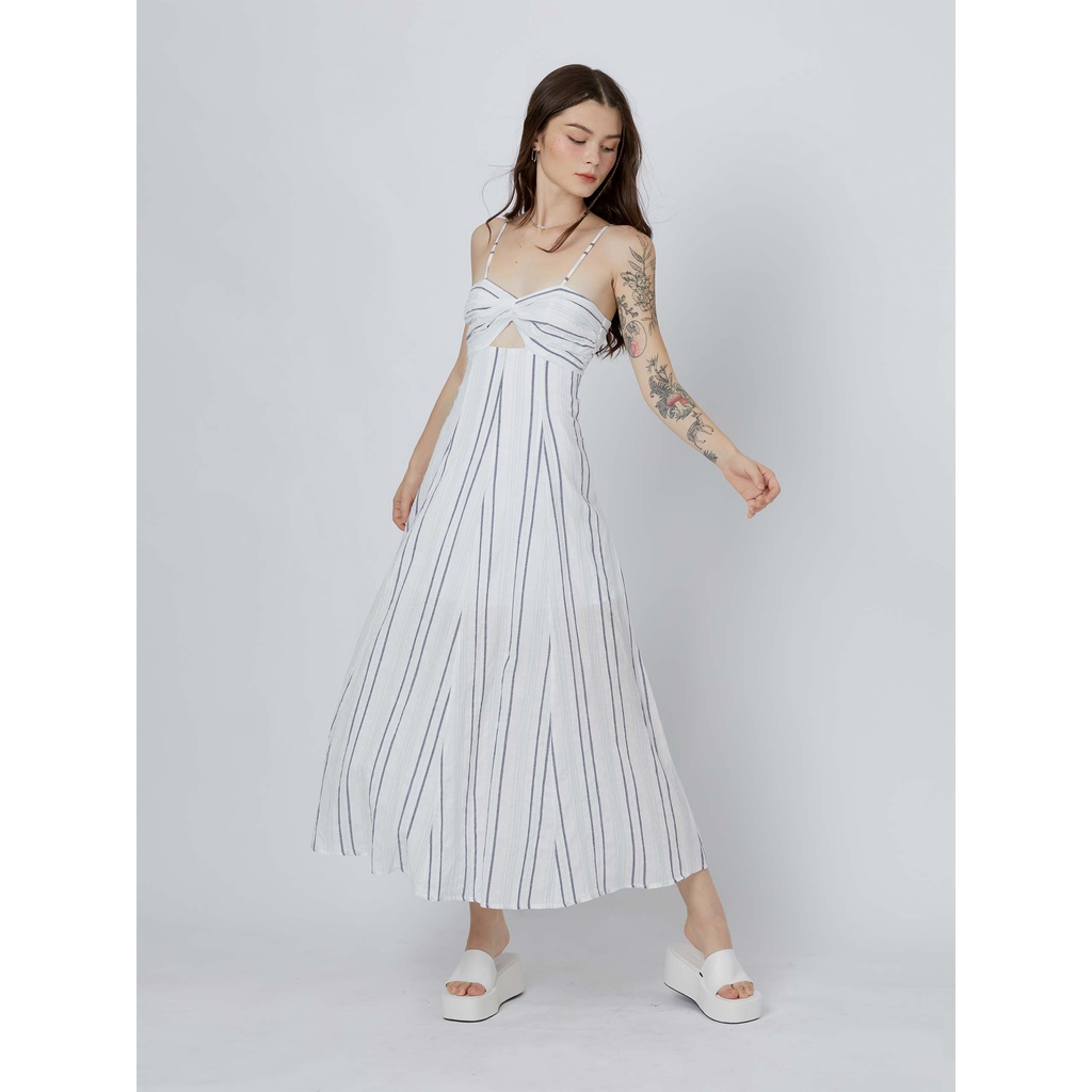 Đầm Nam Sunset Maxi Strap , Chất Vải kate sọc Thoải Mái , WDD000119 ,Somehow