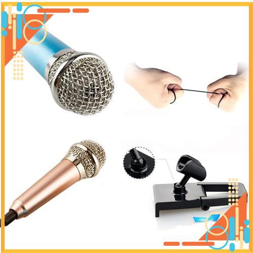 🎯XẢ LỖ🎯 Micro Karaoke Mini Dành Cho Điện Thoại Và Máy Tính Bảng