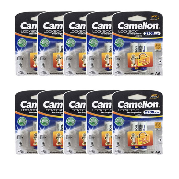 4 viên Pin sạc Camelion AA 2700mAh