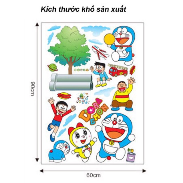 DECAL DO RE MON CÂY XANH {kèm ảnh thật khách dán}