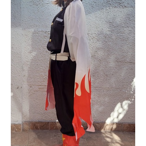 Bộ Tóc Giả Kimono Hóa Trang Nhân Vật Kimetsu No Yaiba Trong Demon Slayer Rengok Kyoujurou Cho Bé Trai