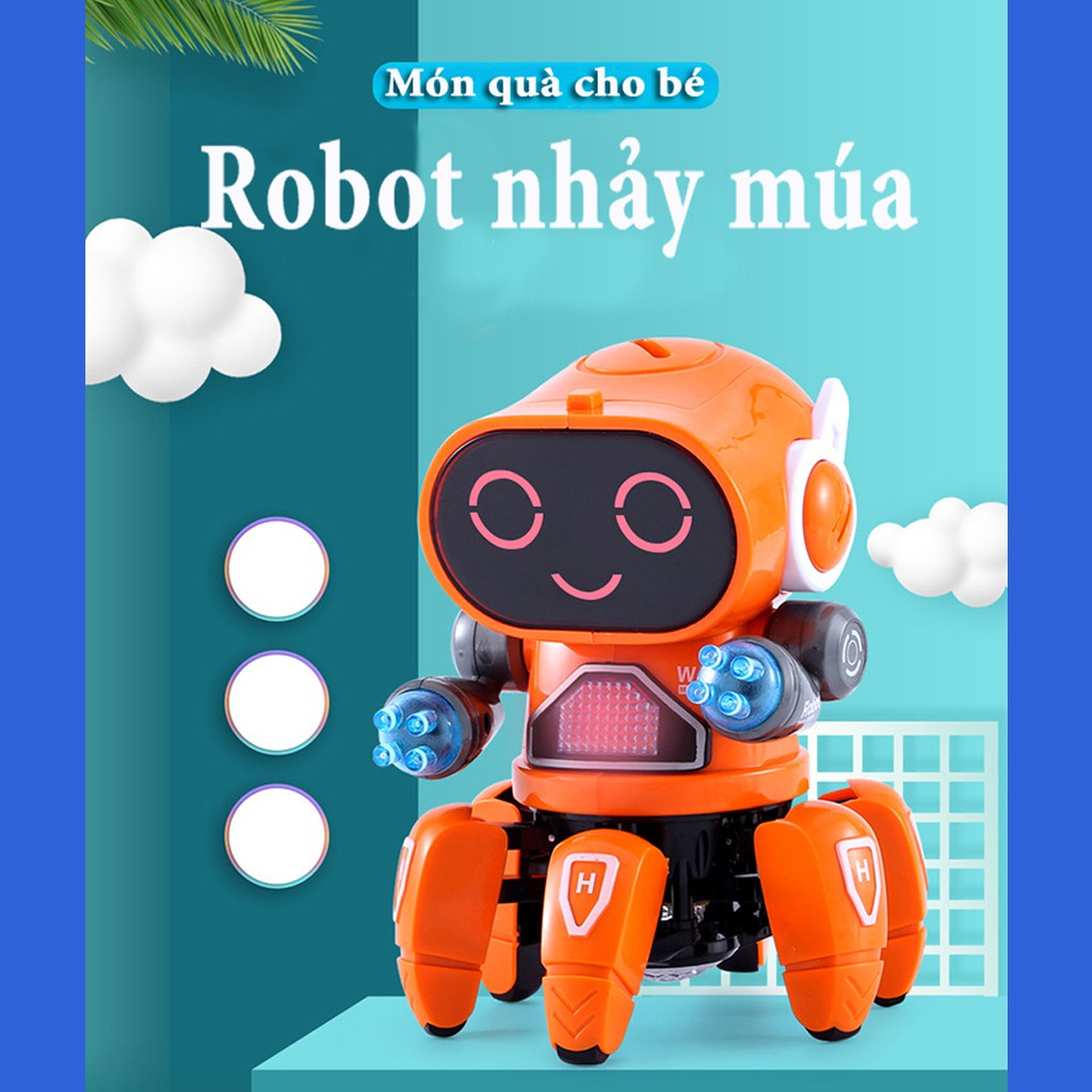 ROBOT Đồ Chơi Nhảy Múa Theo Nhạc Siêu Dễ Thương Cho Bé - Món Quà Tặng Cho Bé