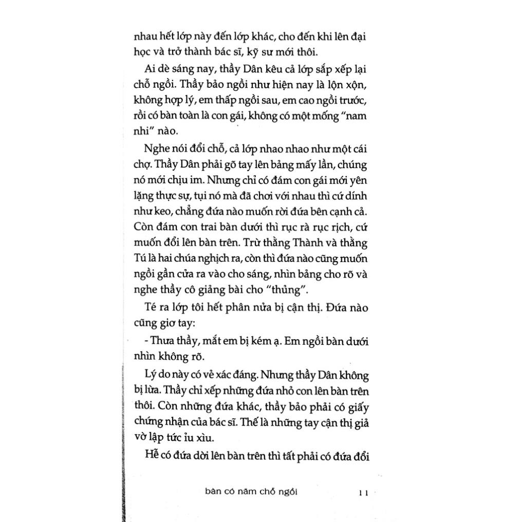 Sách - Bàn Có 5 Chỗ Ngồi (Tái Bản 2022)