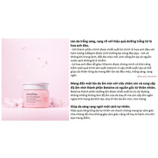 Kem Dưỡng Trắng Da Nâng Tone Tức Thì Innisfree Jeju Cherry Blossom Tone Up Cream
