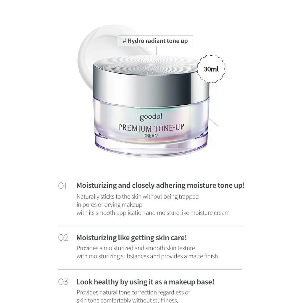 Kem Ốc Sên Dưỡng Trắng Da Goodal Premium Snail Tone Up - dưỡng ẩm chống lão hóa mela care | BigBuy360 - bigbuy360.vn