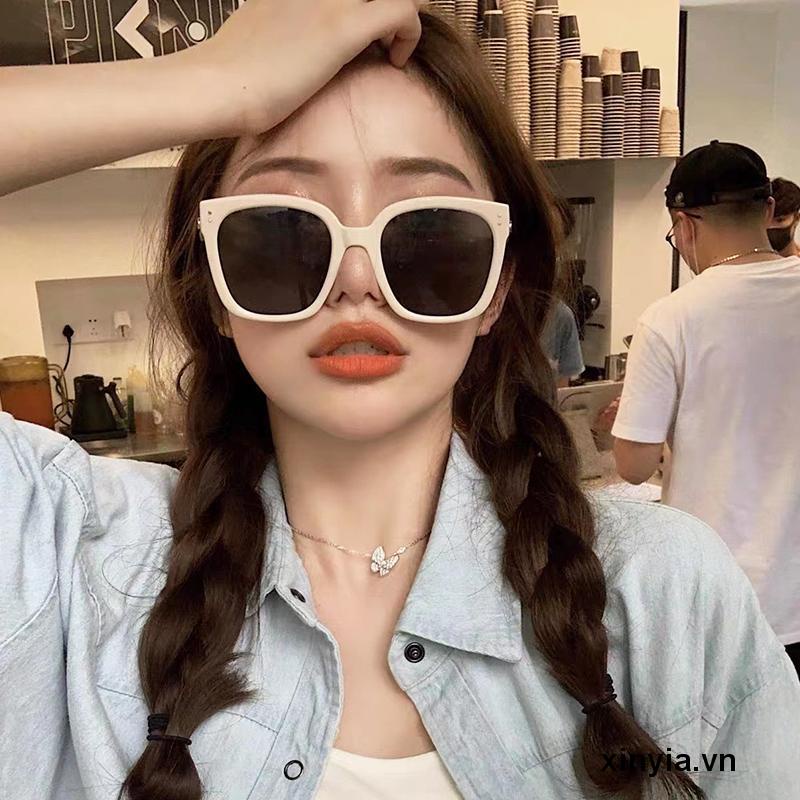 Kính Râm Gọng Vuông Chống Tia Phong Cách Hàn Quốc Cho Nữ