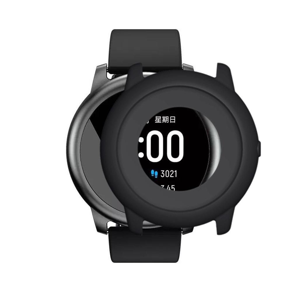Ốp silicone linh hoạt bảo vệ toàn diện màn hình chống trầy xước cho đồng hồ Haylou Solar Smart Watch