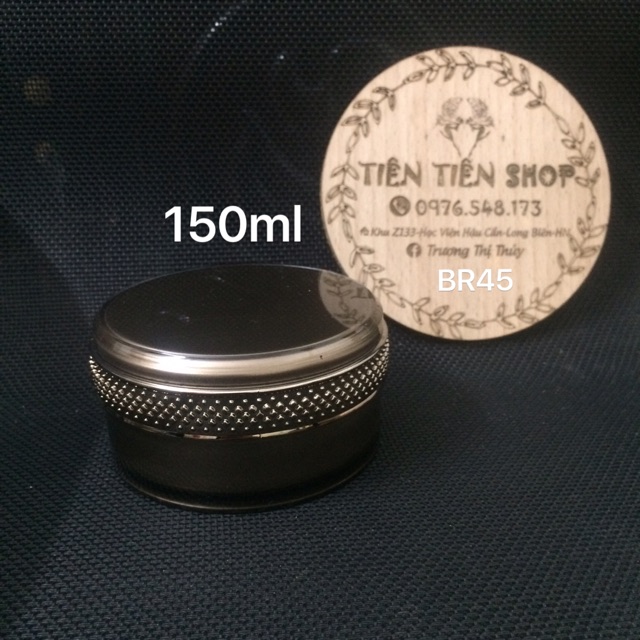 Hũ nâu cao cấp viền bạc 150ml, 200ml