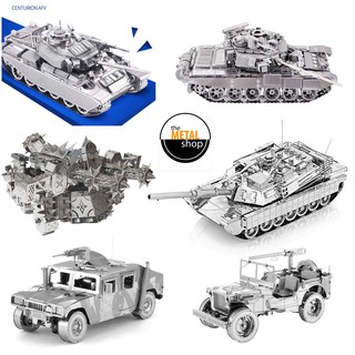 Mô Hình Lắp Ghép 3d Kim Loại xe tank  cỡ lớn