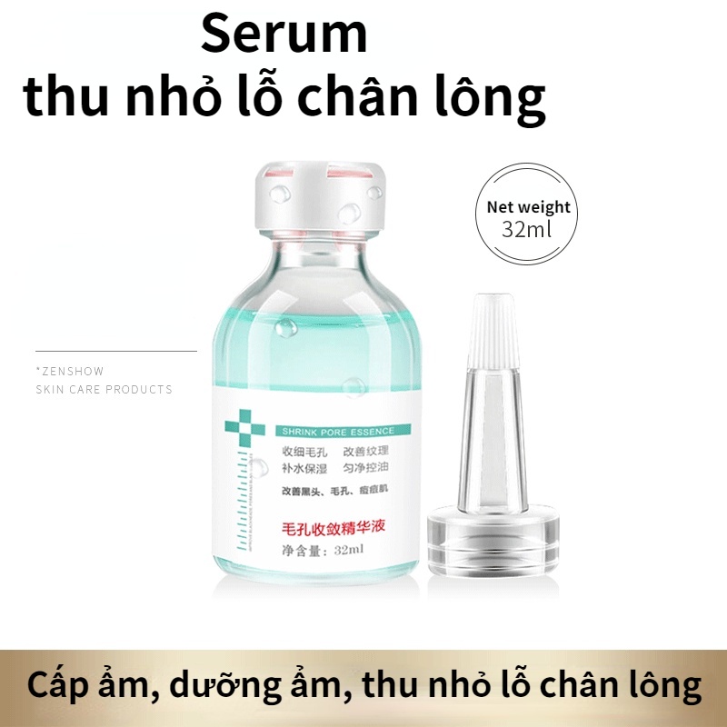 Tinh Chất Thu Nhỏ Lỗ Chân Lông Dưỡng Ẩm Loại Bỏ Mụn Đầu Đen 32ml