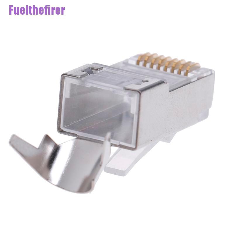 Set 10 Đầu Nối Cat7 Rj45 Cat 7 Pha Lê Ftp Rj45