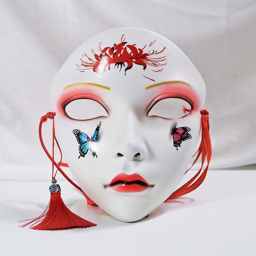 Mặt Nạ Hóa Trang Halloween Hình Hoa Anh Đào Có Tua Rua Và Chuông AUGUSTINE