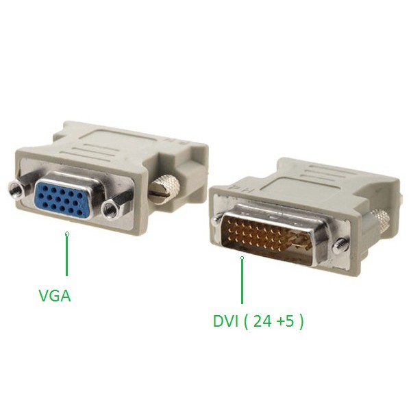 Đầu chuyển DVI (24+5) sang VGA