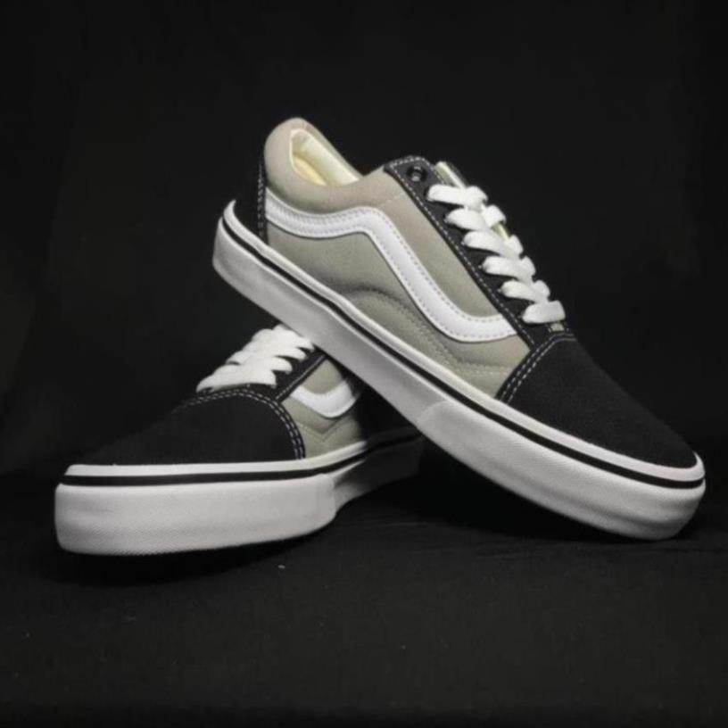 [Sale 3/3]Giầy Sneaker Vans Old School Xám Đen  | Ảnh Thật - Full Box | P09 L *