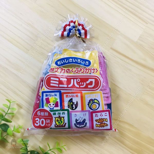 Gia vị rắc cơm 6 vị Tanaka Furikake 30 gói Nhật Bản