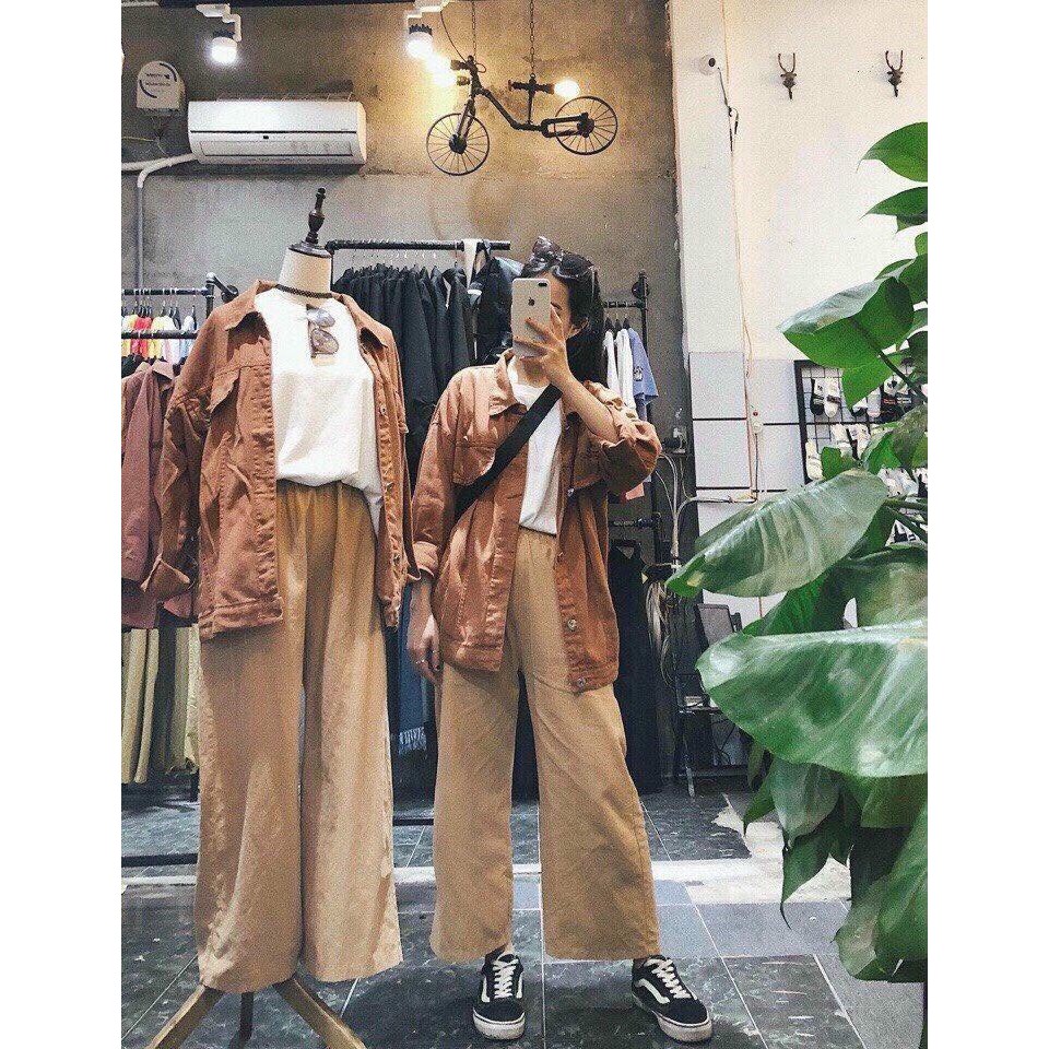 Áo khoác jean Kaki UNISEX cao cấp Hot trend 2020 | BigBuy360 - bigbuy360.vn