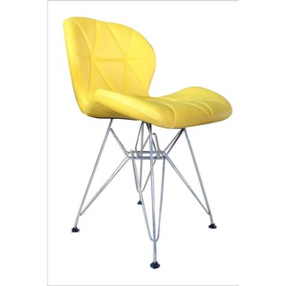 Ghế Eames cánh bướm bọc da  chân đan sắt
