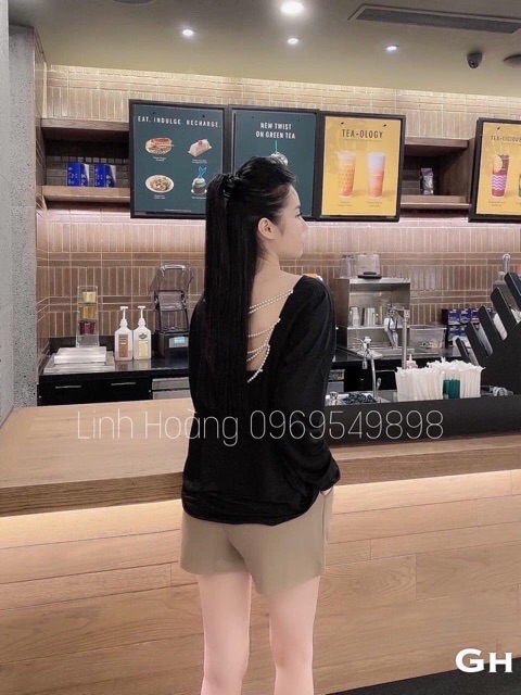 Áo đan dây hạt sau lưng hàng bao đẹp