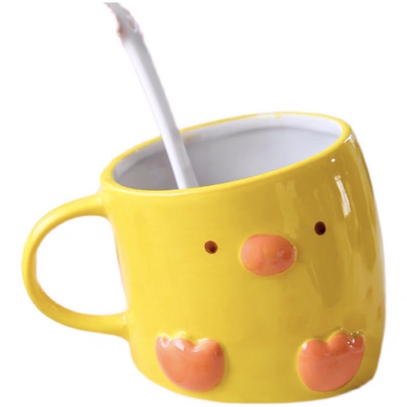 Cốc sứ vịt con lon ton đáng yêu xỉu