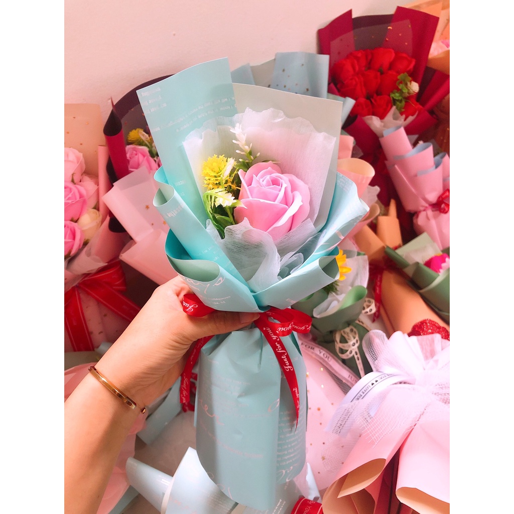 Hoa sáp 1 bông giá rẻ làm qua tặng người thân