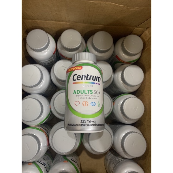 Viên uống Centrum Silver Adults 50+ 325 viên – Bổ sung Vitamin cho Nam và Nữ trên 50 tuổi