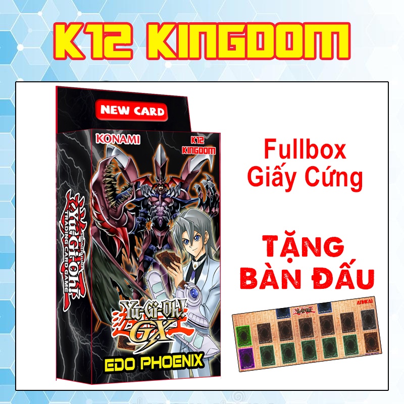 Bài Yugioh ❤️FREESHIP❤️ Thẻ bài Yugioh D-HERO Edo Phoenix deck 54 lá