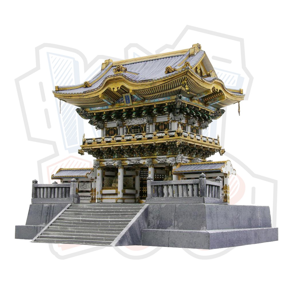 Mô hình giấy kiến trúc Nhật Bản Nikko Toshogu Shrine (Yomeimon)