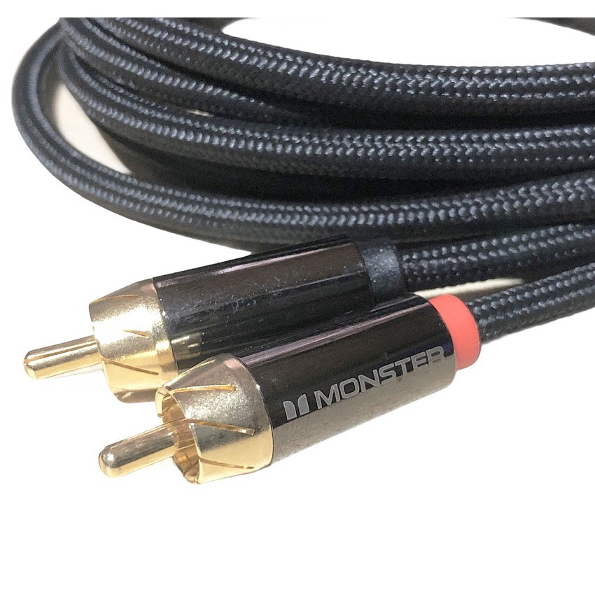 Cáp 3.5mm Ra 2 Đầu RCA Dùng Cho Điện Thoại, Laptop, Máy Tính Monster iCable 1000A - Hàng Nhập Khẩu