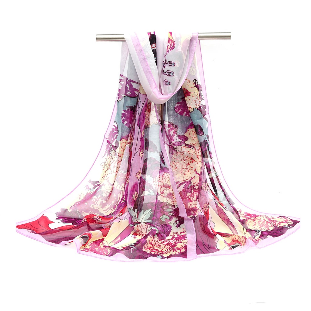 Khăn Voan Che Bụng Thoáng Khí Chống Nắng Kích Thước 50 * 150cm Cho Nữ WJ1042-35