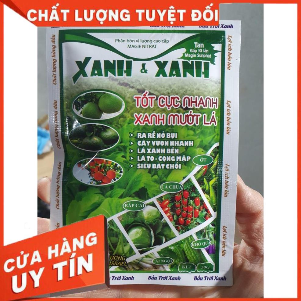 PHÂN BÓN GIÚP XANH CÂY⚡️HÀNG CHÍNH HÃNG⚡️tốt rễ, xanh lá,mỡ lá,mập thân,cành khỏe,xanh tốt, hết vàng lá 2