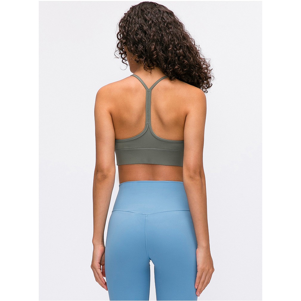 Áo tập thể thao Lululemon Flow Y Bra Nulu Long Line - Áo lót thể thao Lulu không logo