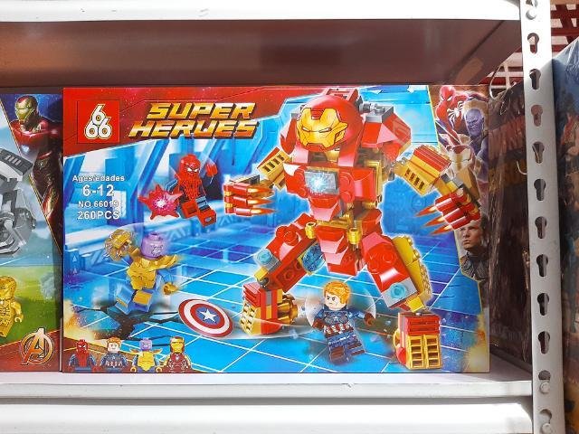 [Có sẵn] Lắp ráp xếp hình NON Lego 66019 : SUPER HEROES STEEL MECHA CƠ KHÍ THÉP 260 MẢNH