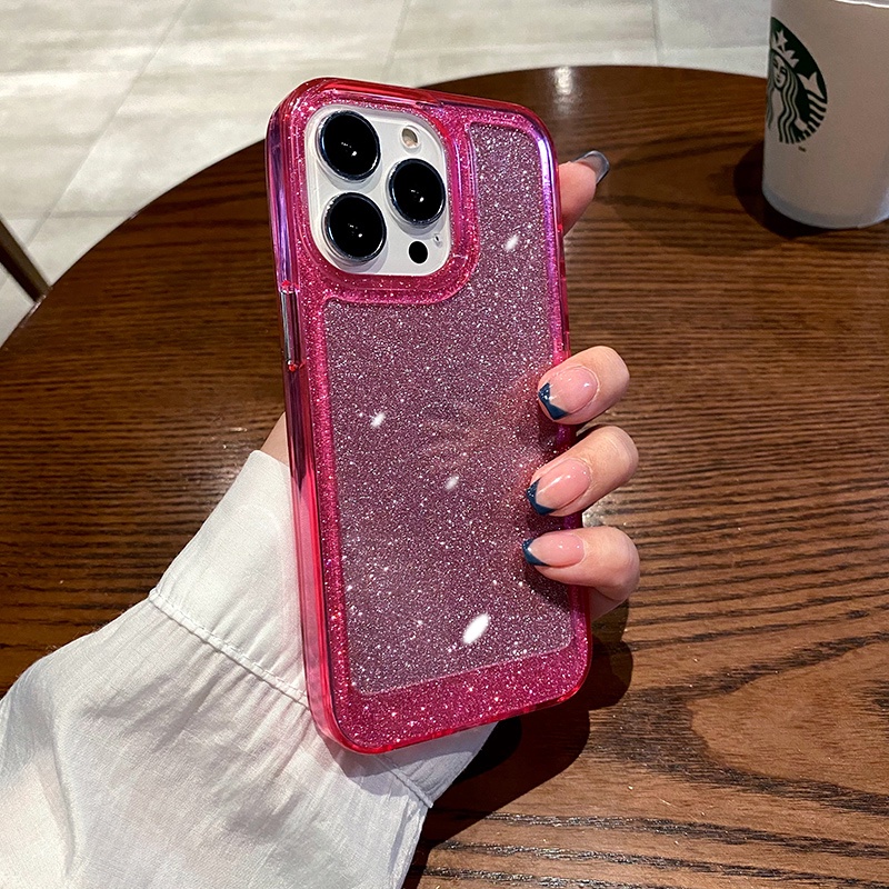 Ốp Điện Thoại Trong Suốt Chống Sốc Lấp Lánh Cho iPhone 13 12 11 Pro MAX XS MAX XR X 7+ 8 Plus
