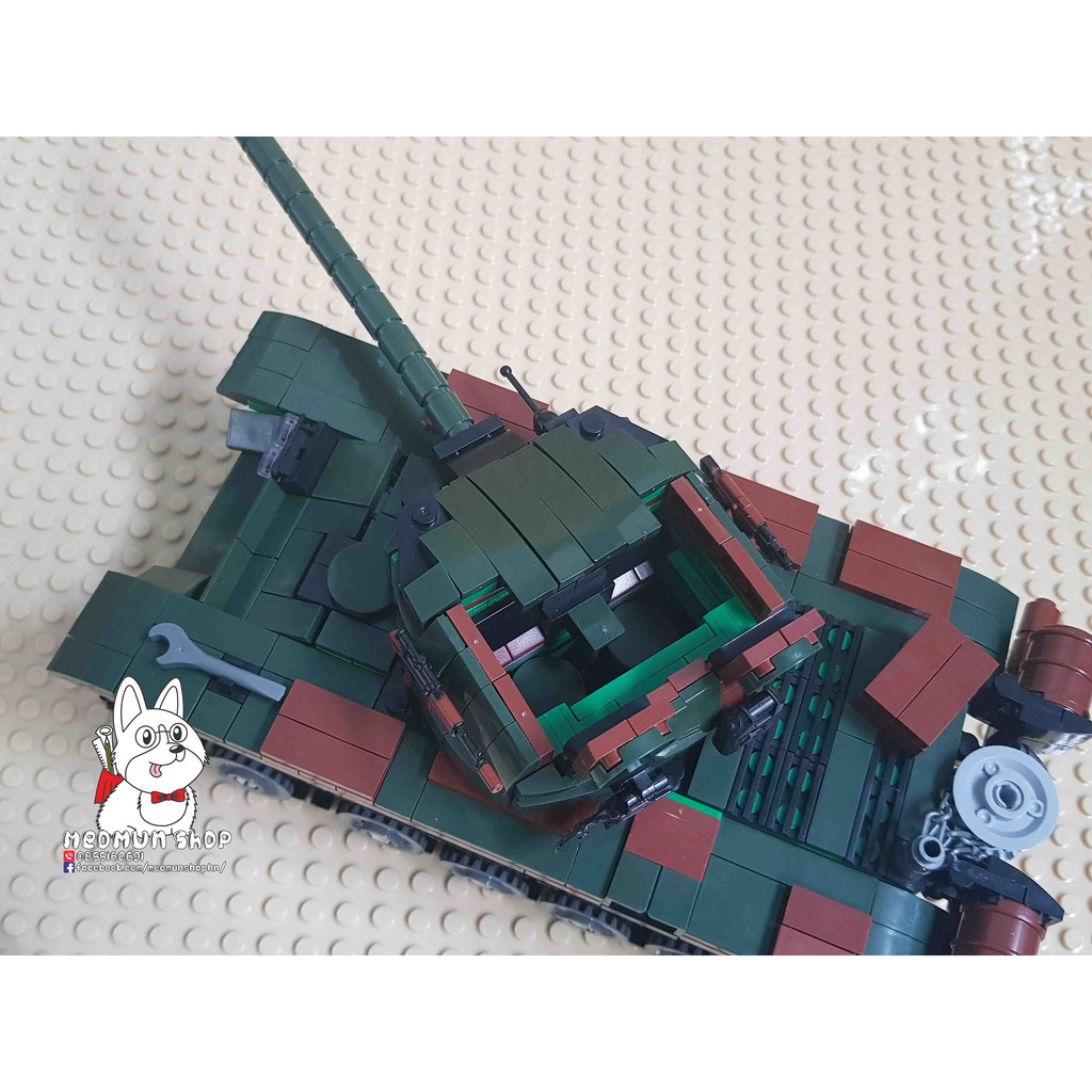 Lego - xe tank T54 Liên xô - hàng thủ công bằng tay do Việt Nam sản xuất