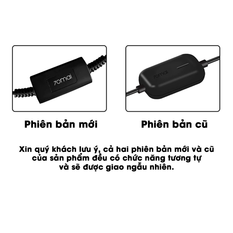 Bộ Dây Cáp Phần Cứng 70mai UP02 Cho Xe Ô Tô