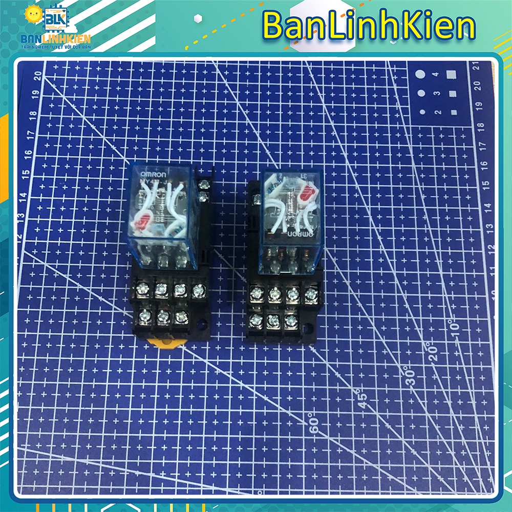 Relay kiếng omron 14 chân/ relay 12V/ 24V/ 220V 14 chân 5A/ Đế Relay | BigBuy360 - bigbuy360.vn