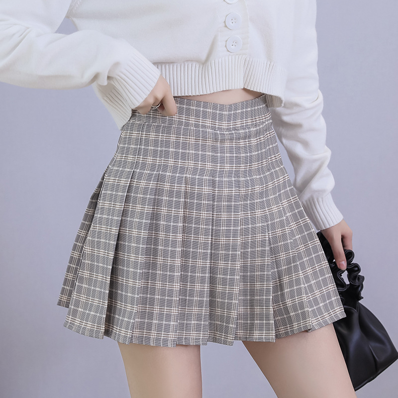 Chân Váy Chữ A Họa Tiết Caro Gợi Cảm Sành Điệu Cho Nữ