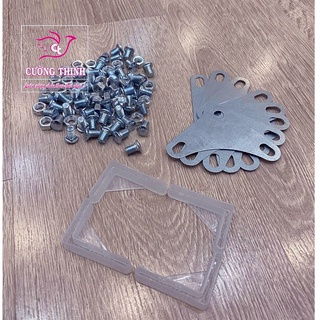 [Combo Ốc,Pass,Chân nhựa] Kệ 3 tầng, 4 tầng, 5 tầng, Kệ sắt V lỗ đa năng