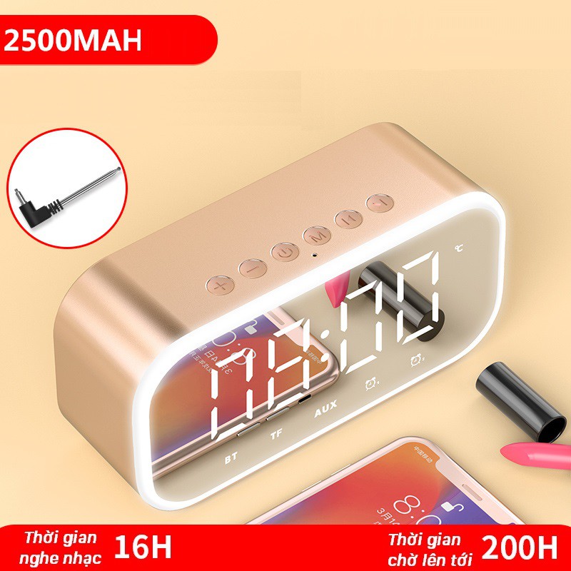 [CHÍNH HÃNG] Loa Bluetooth kiêm đồng hồ báo thức WIN H8 – Phiên bản cao cấp nhất 2500mAh