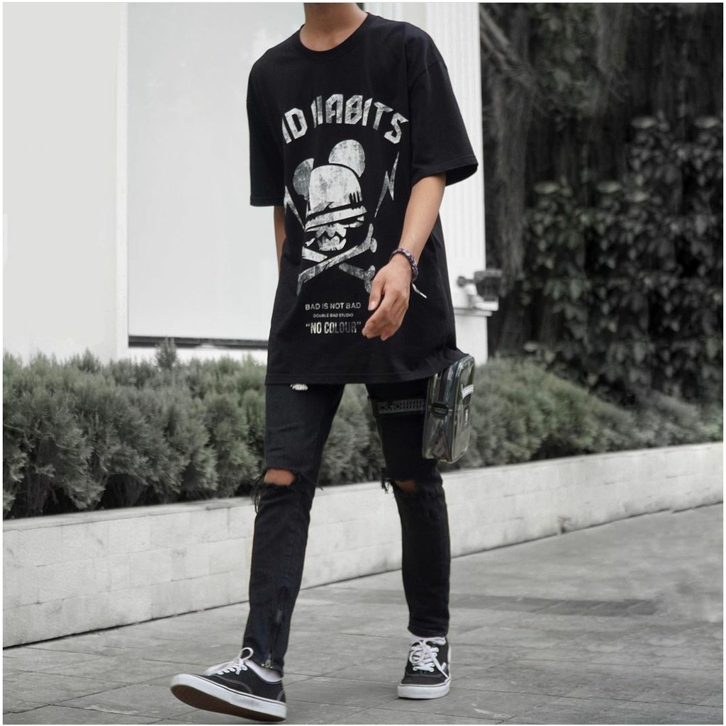 Áo Thun BAD HABBITS NO COLOR FULLTAG | Áo Thun COTTON 100% | CHUẨN CAO CẤP 1:1 LOCAL BRAND