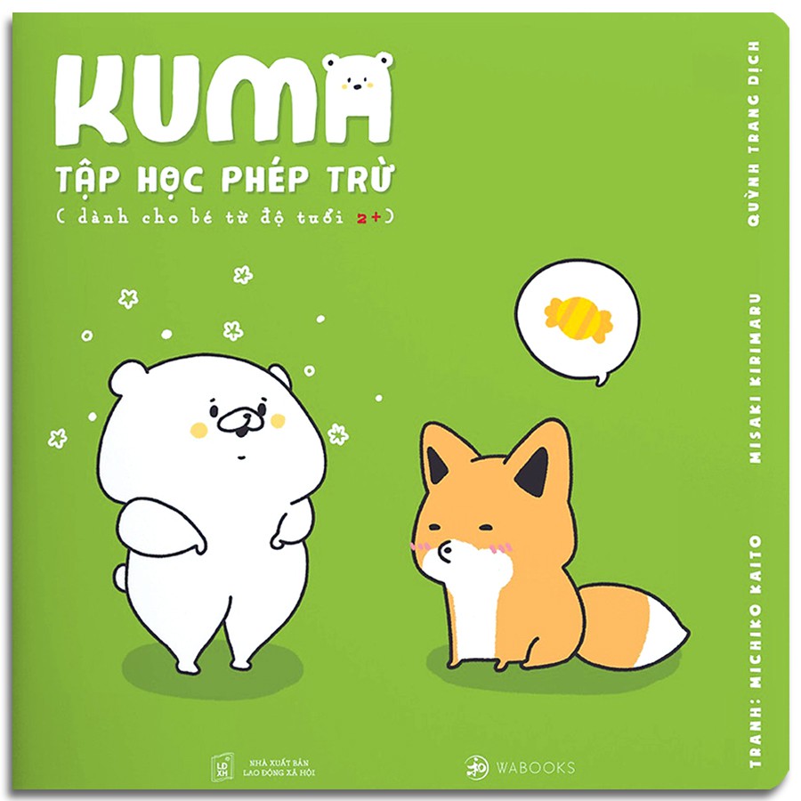 Sách - Ehon Kuma - Tập Học Phép Trừ