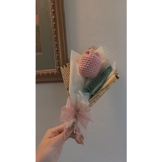 (M003) Hoa Tulip Len Handmade 💐🌷
